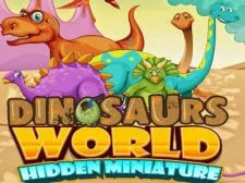 Miniatura nascosta del mondo dei dinosauri